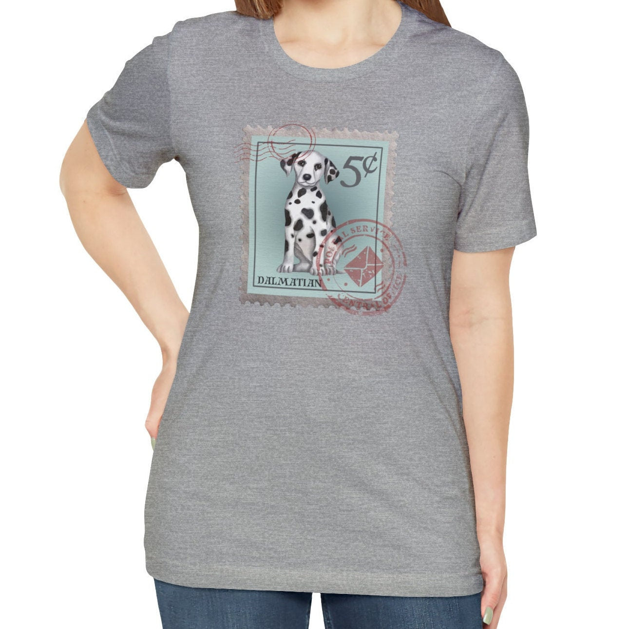 Dalmatian Dog Postage Stamp Shirt