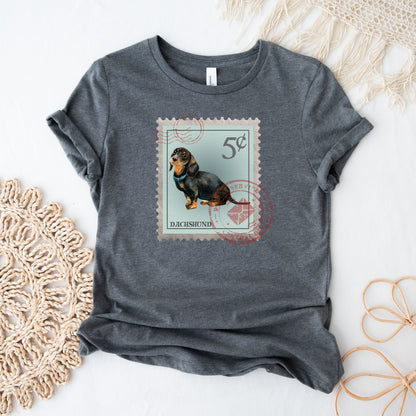 Dachshund Dog Postage Stamp Shirt