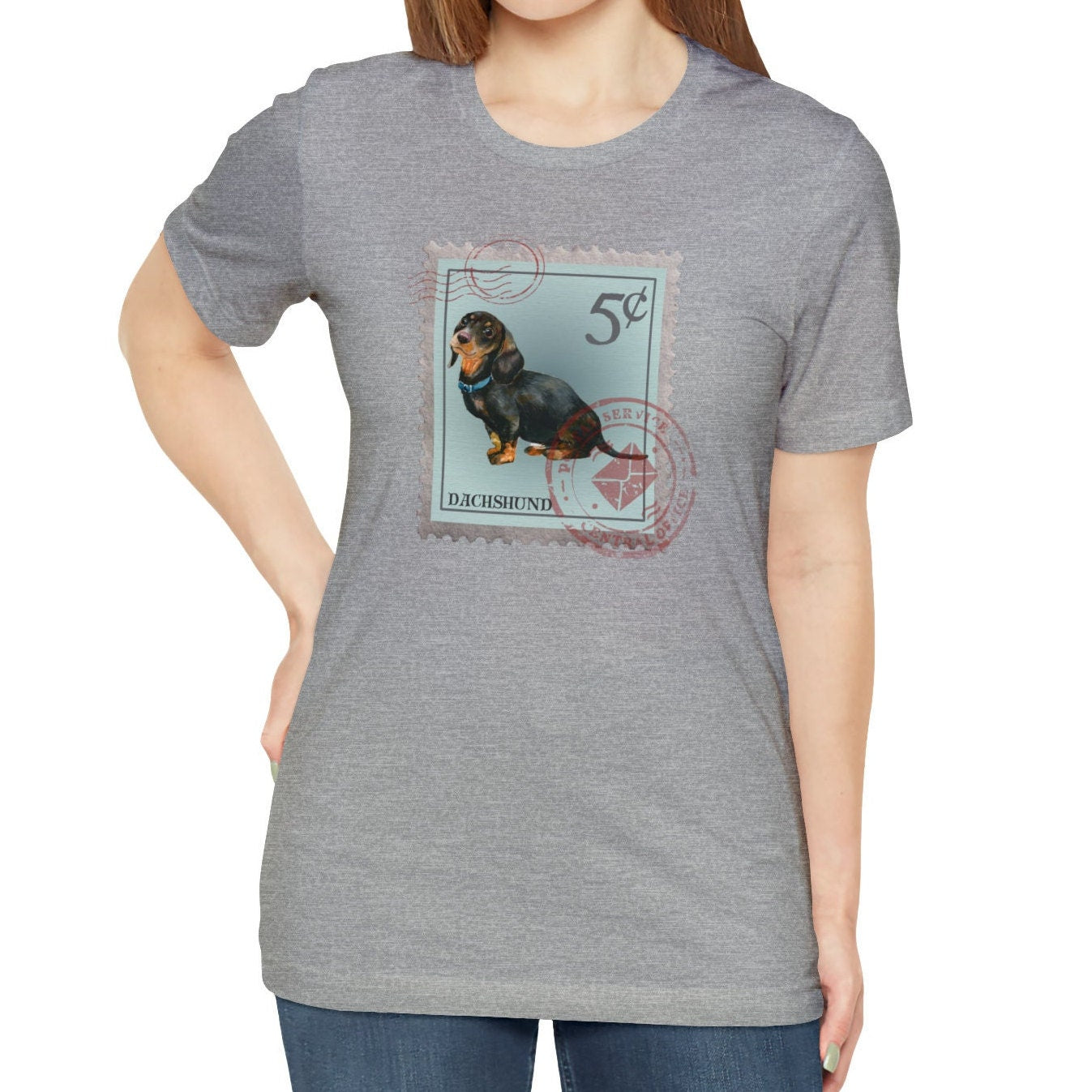 Dachshund Dog Postage Stamp Shirt