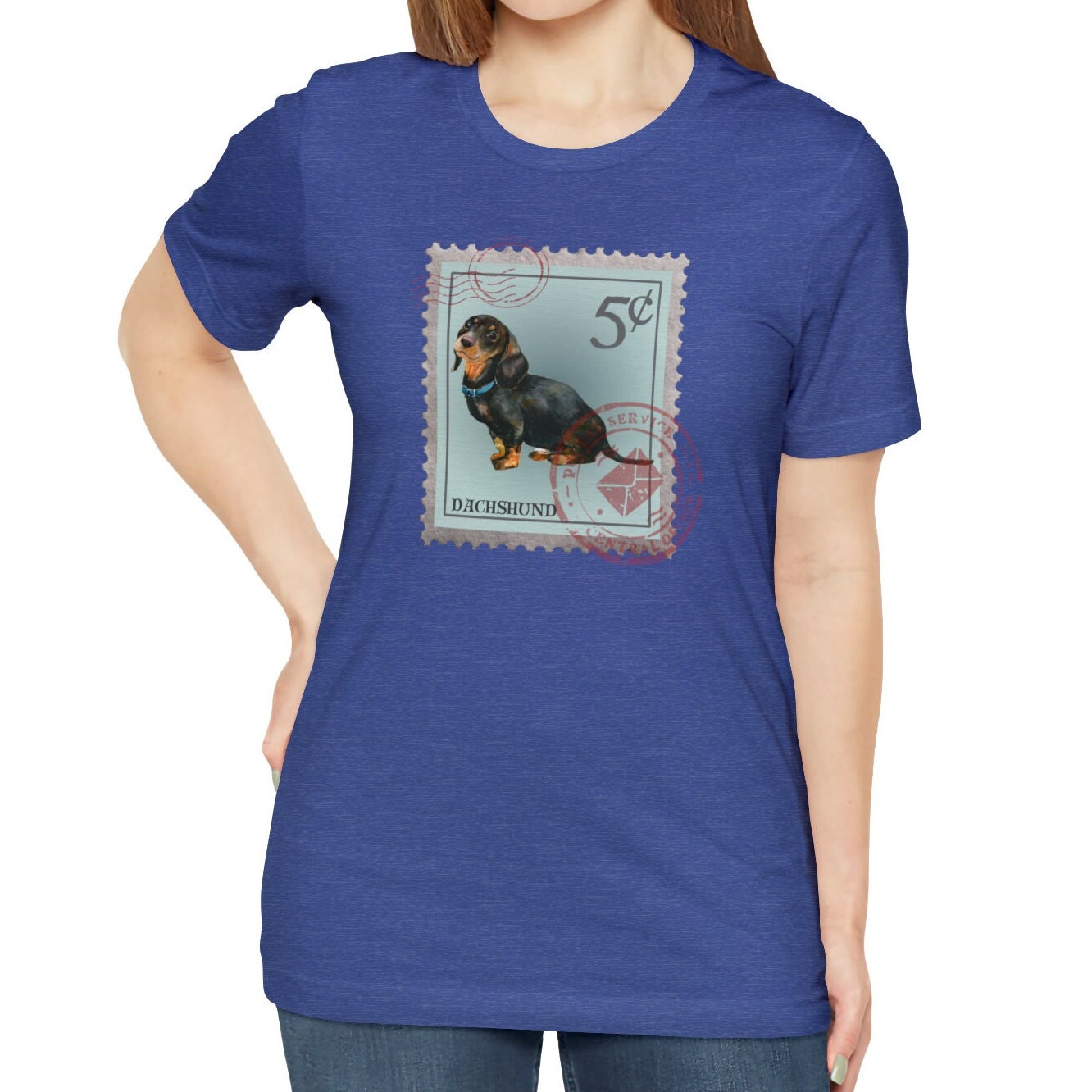 Dachshund Dog Postage Stamp Shirt