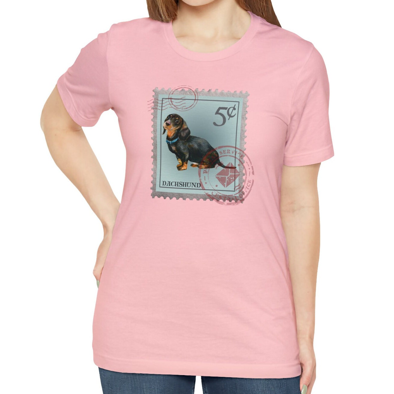 Dachshund Dog Postage Stamp Shirt