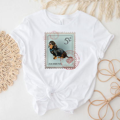 Dachshund Dog Postage Stamp Shirt