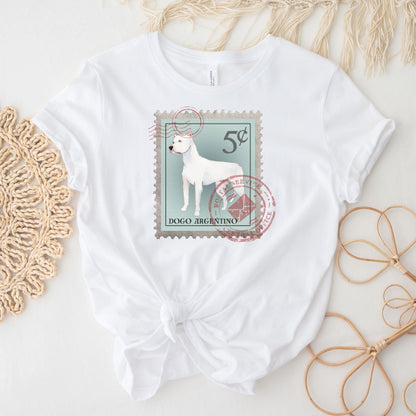 Dogo Argentino Dog Postage Stamp Shirt