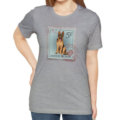 German Shepherd Dog Postage Stamp Shirt