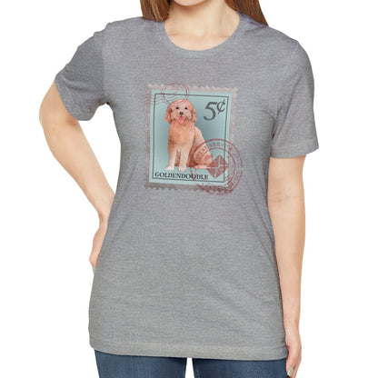 Goldendoodle Dog Postage Stamp Shirt