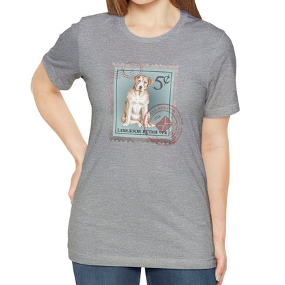 Labrador Retriever Dog Postage Stamp Shirt