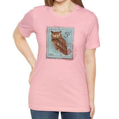 Owl Shirt Postage Stamp