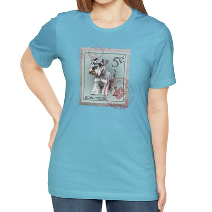 Schnauzer Postage Stamp Dog Shirt