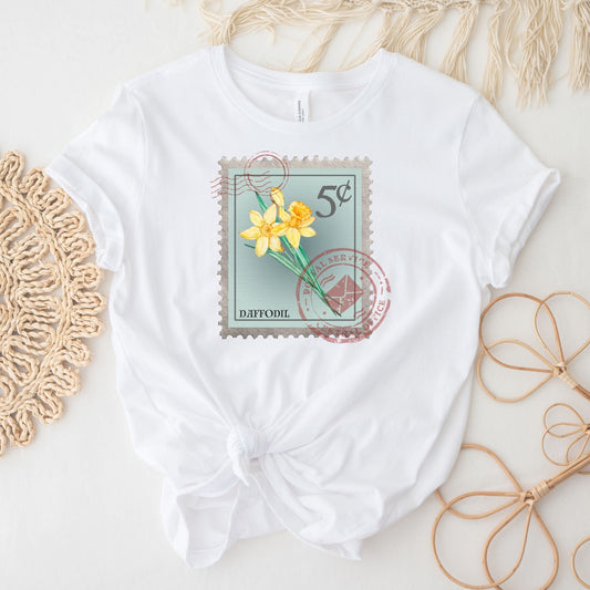 March Birth Month Flower Shirt, Daffodil