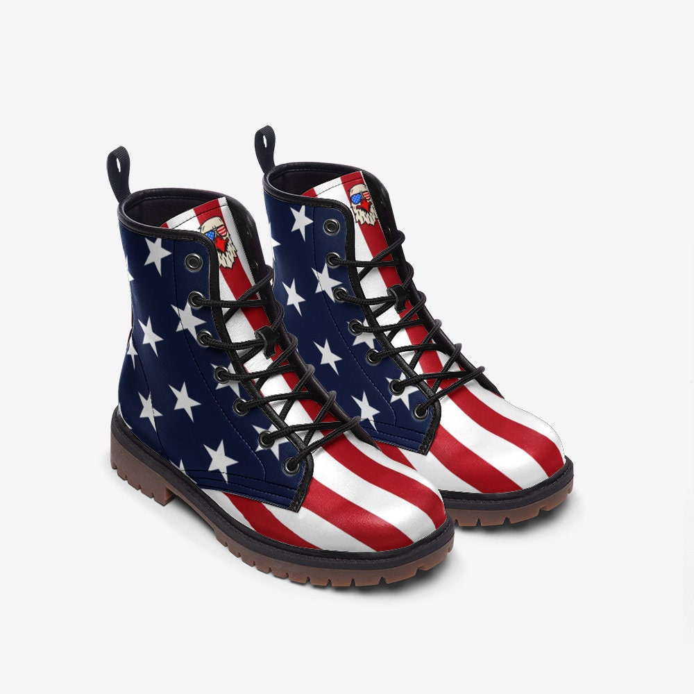 American Flag Combat Boots