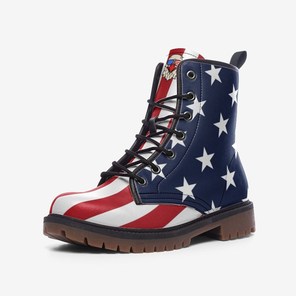 American Flag Combat Boots