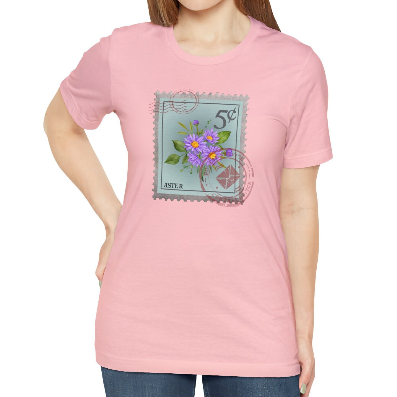 September Birth Month Flower Shirt, Aster