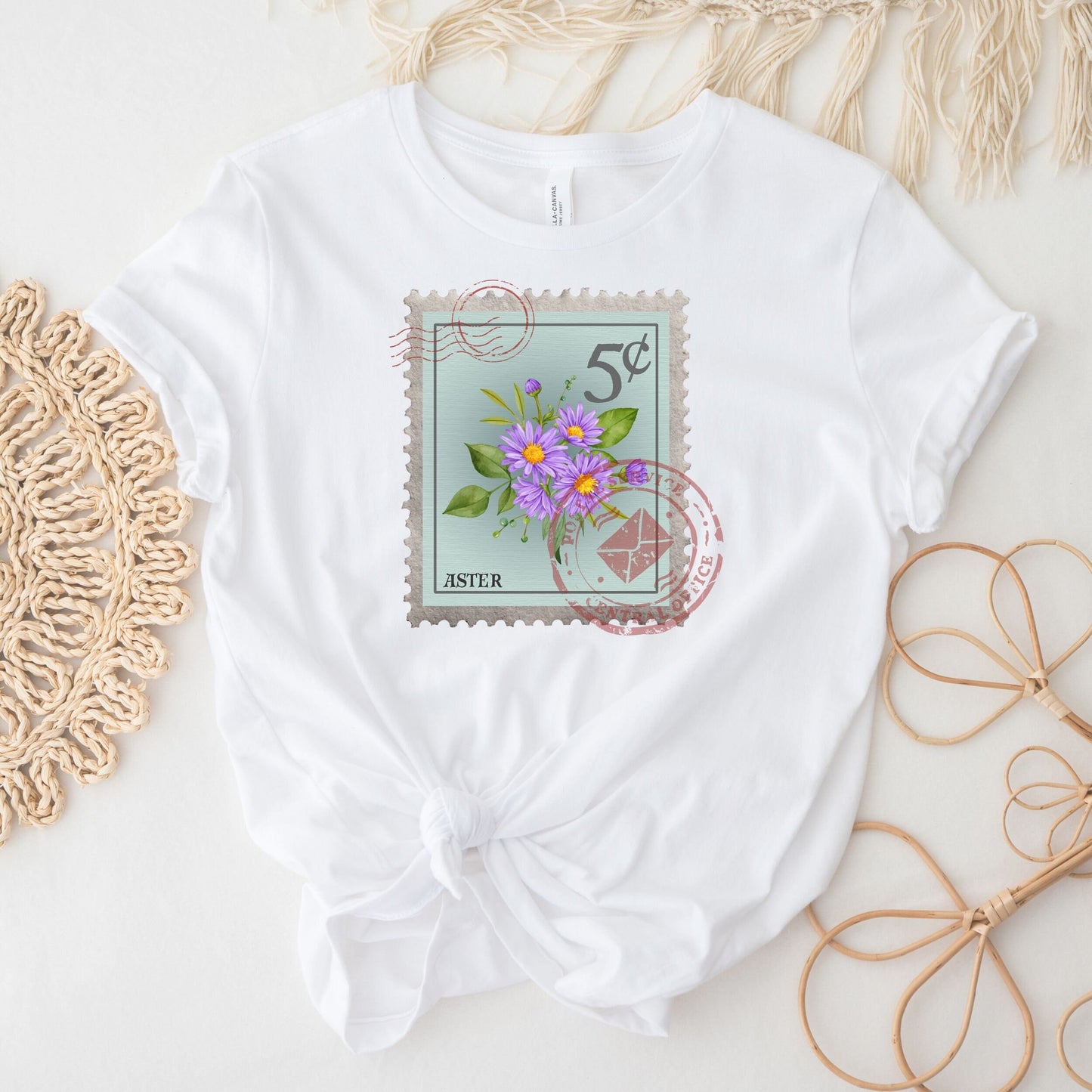 September Birth Month Flower Shirt, Aster