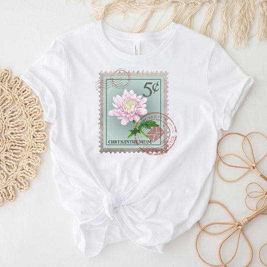 November Birth Month Flower Shirt, Chrysanthemum