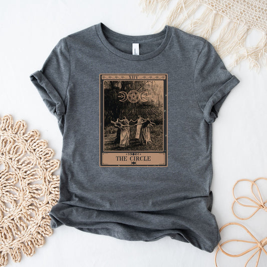 Circle of Witches Tarot Card T-Shirt