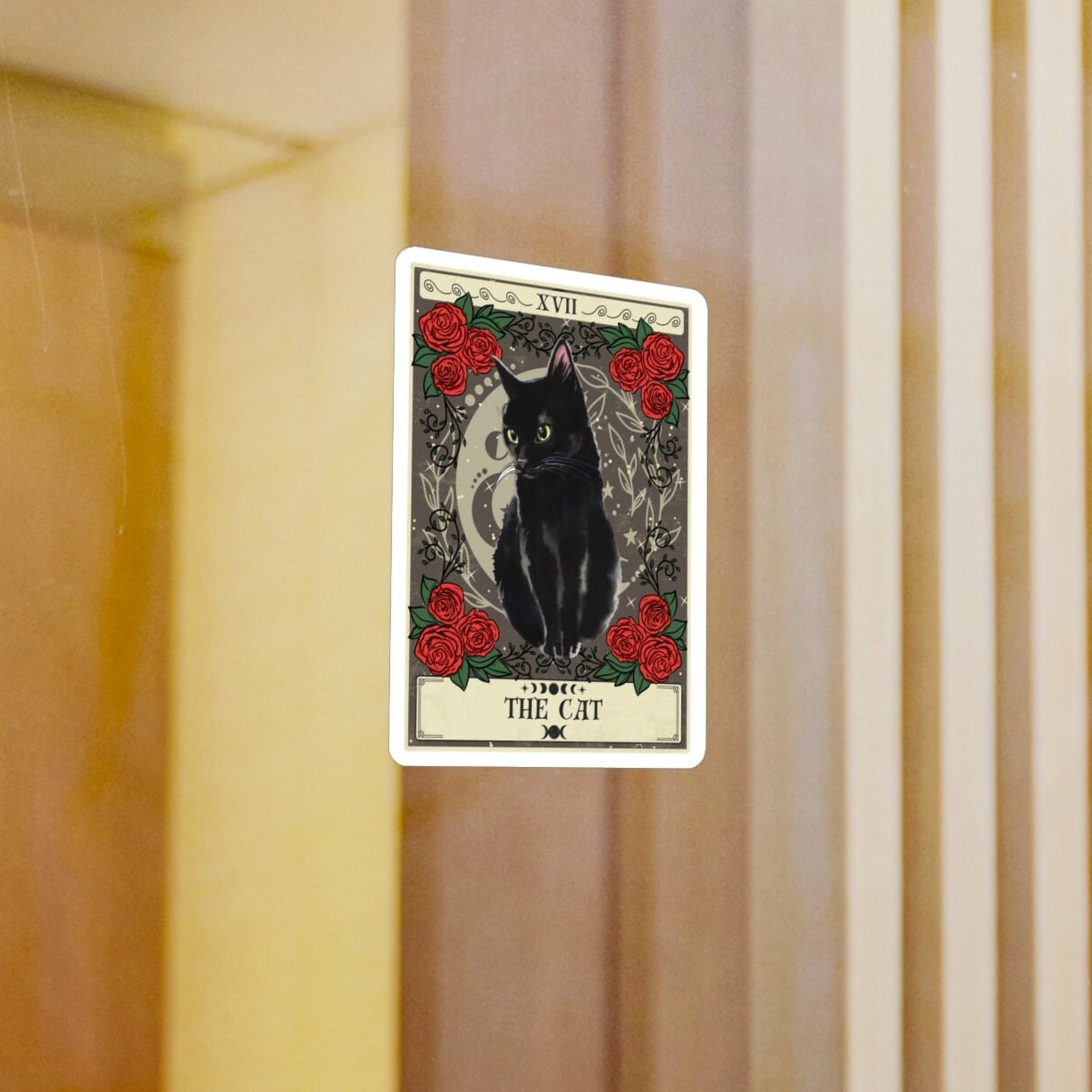 Cat Tarot Card Sticker 3" x 4"
