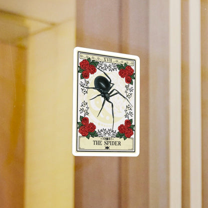 Spider Tarot Card Sticker, 3" x 4"