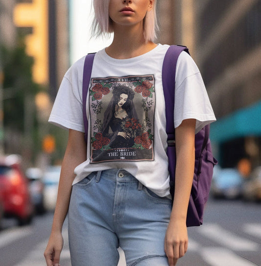 Witch Bride Tarot Card Shirt