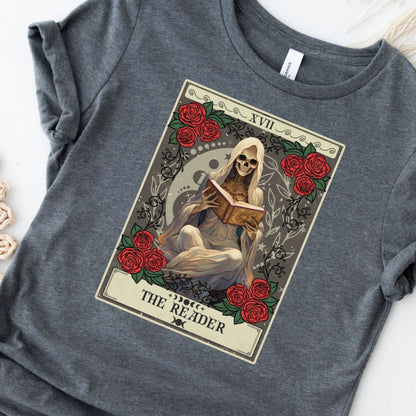 The Reader Tarot Card Shirt, Book Lover