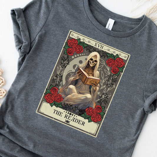 The Reader Tarot Card Shirt, Book Lover
