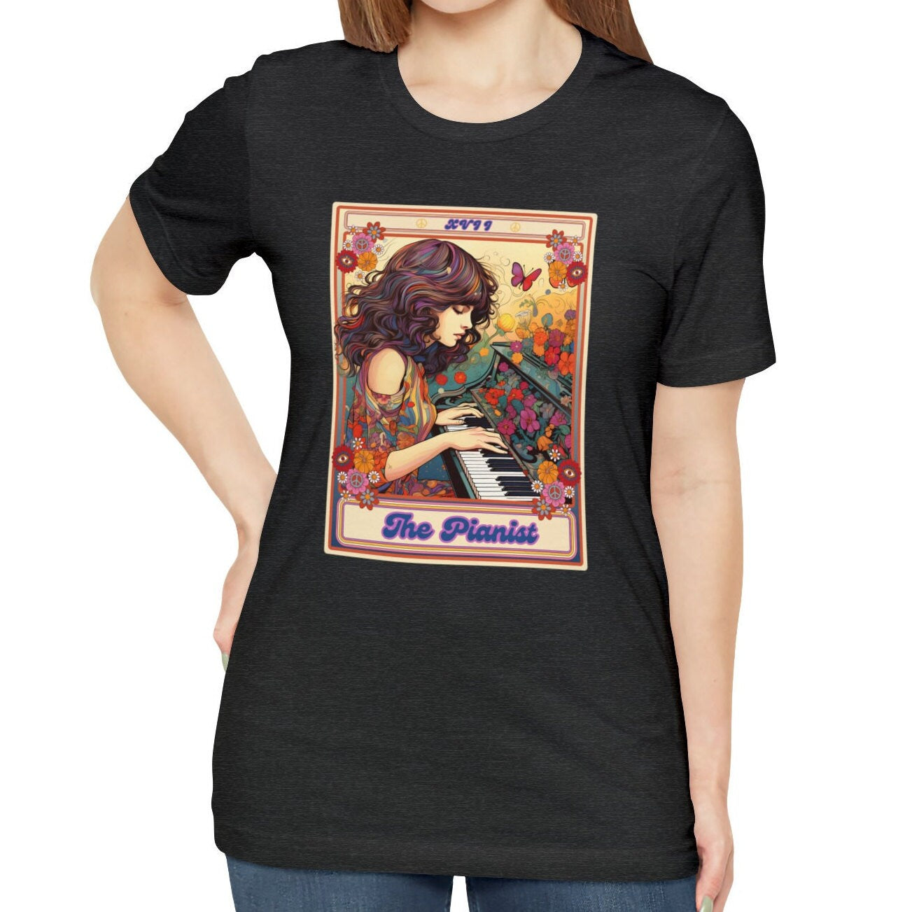 The Pianist Tarot Card Shirt, Piano Shirt