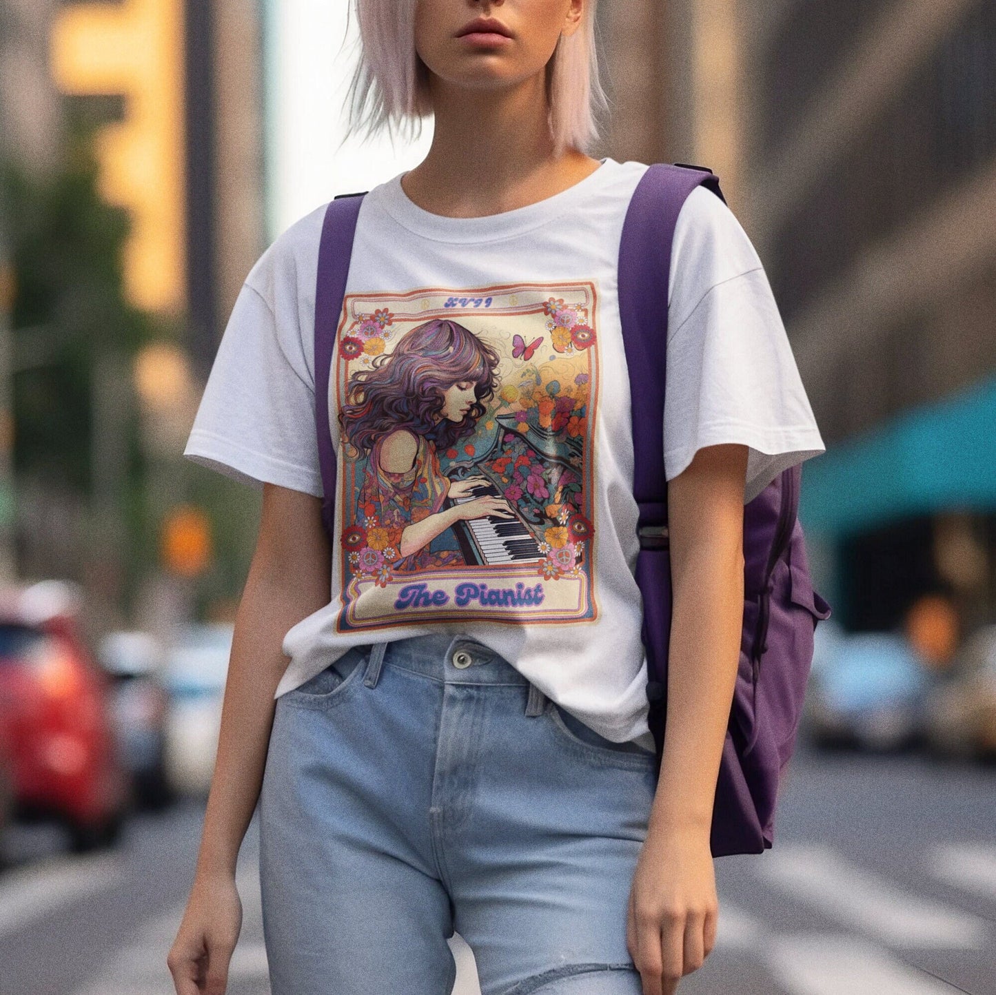 The Pianist Tarot Card Shirt, Piano Shirt
