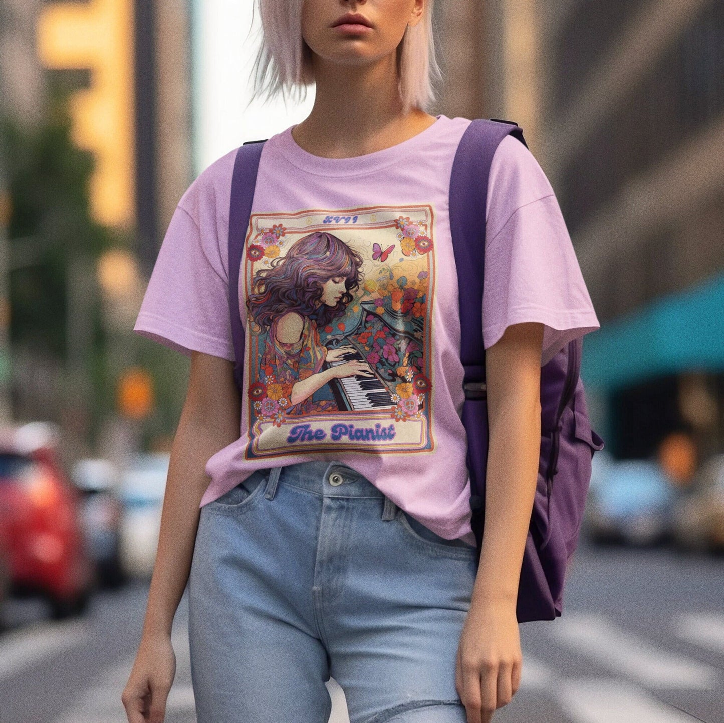 The Pianist Tarot Card Shirt, Piano Shirt