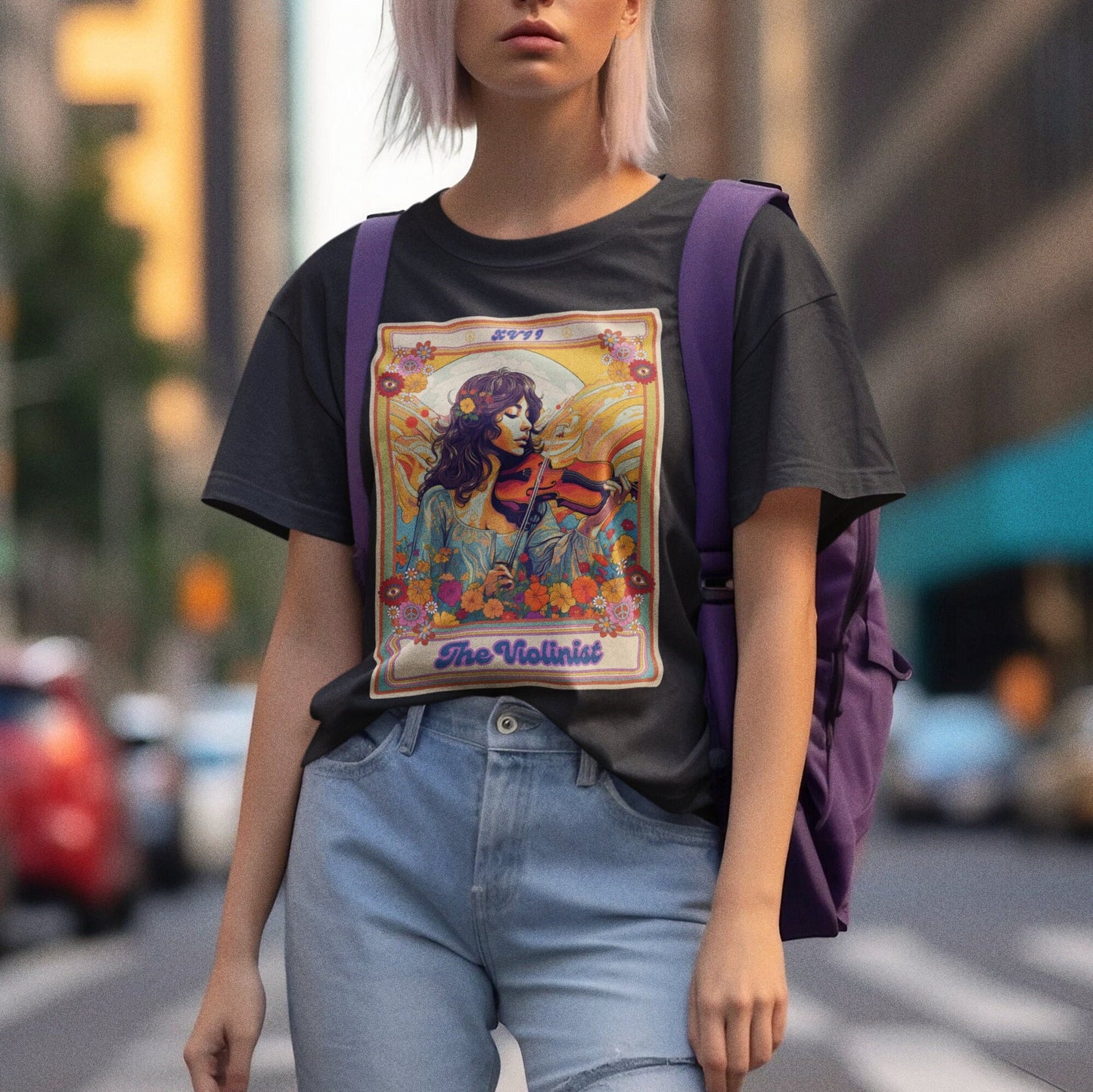 The Violinist Tarot Card Shirt, Violin Player