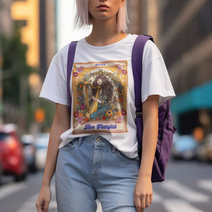 The Harpist Tarot Card Shirt, Harp Player