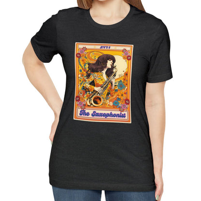 The Saxophonist Tarot Card Shirt, Saxophone Player