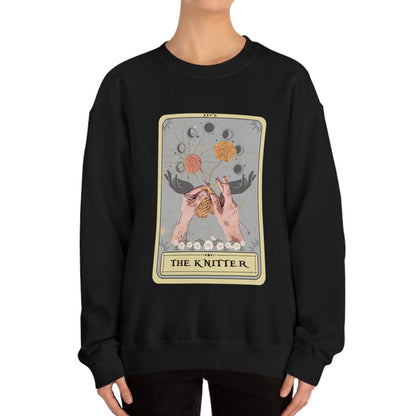 Knitter Tarot Card Sweatshirt Knitting