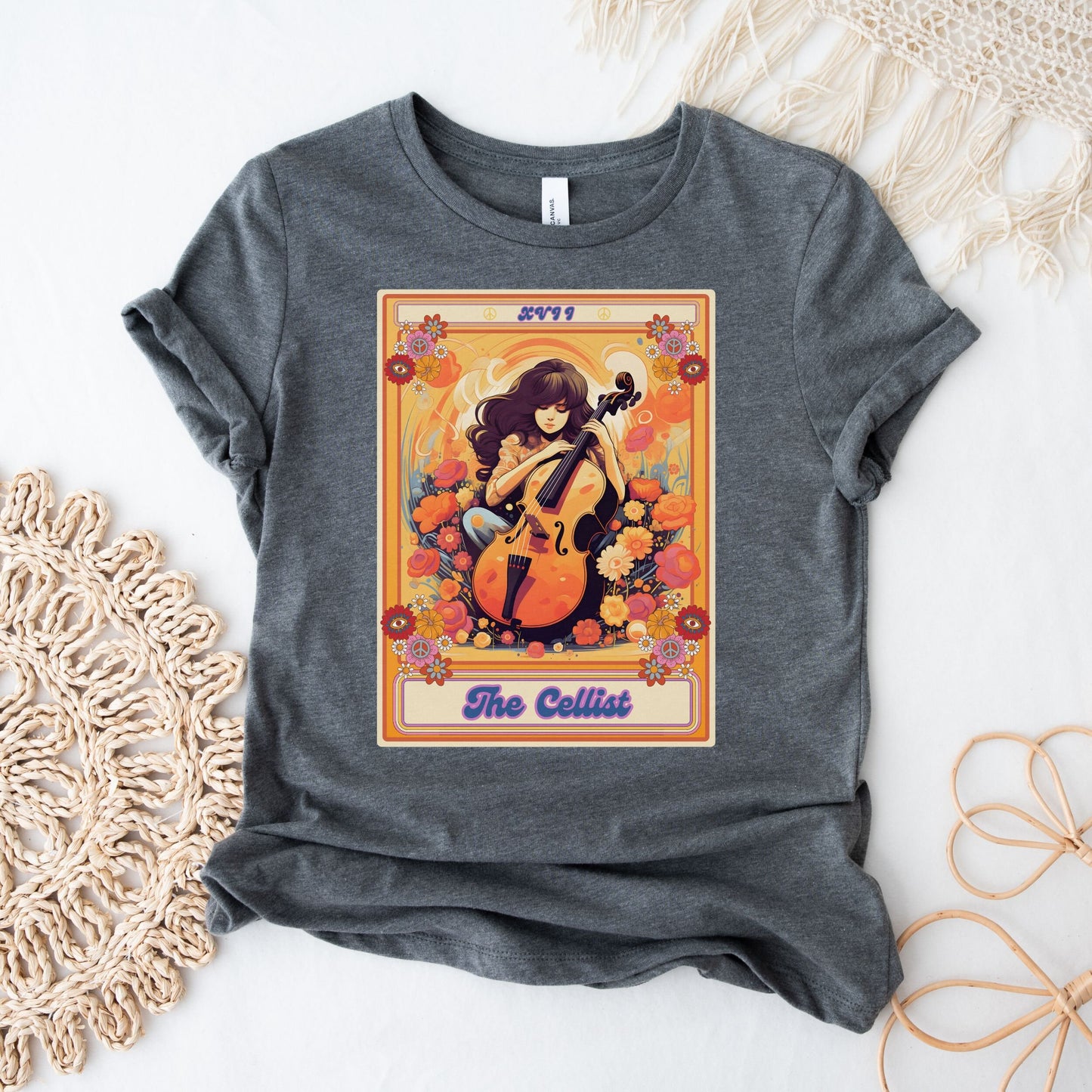 The Cellist Tarot Card Shirt