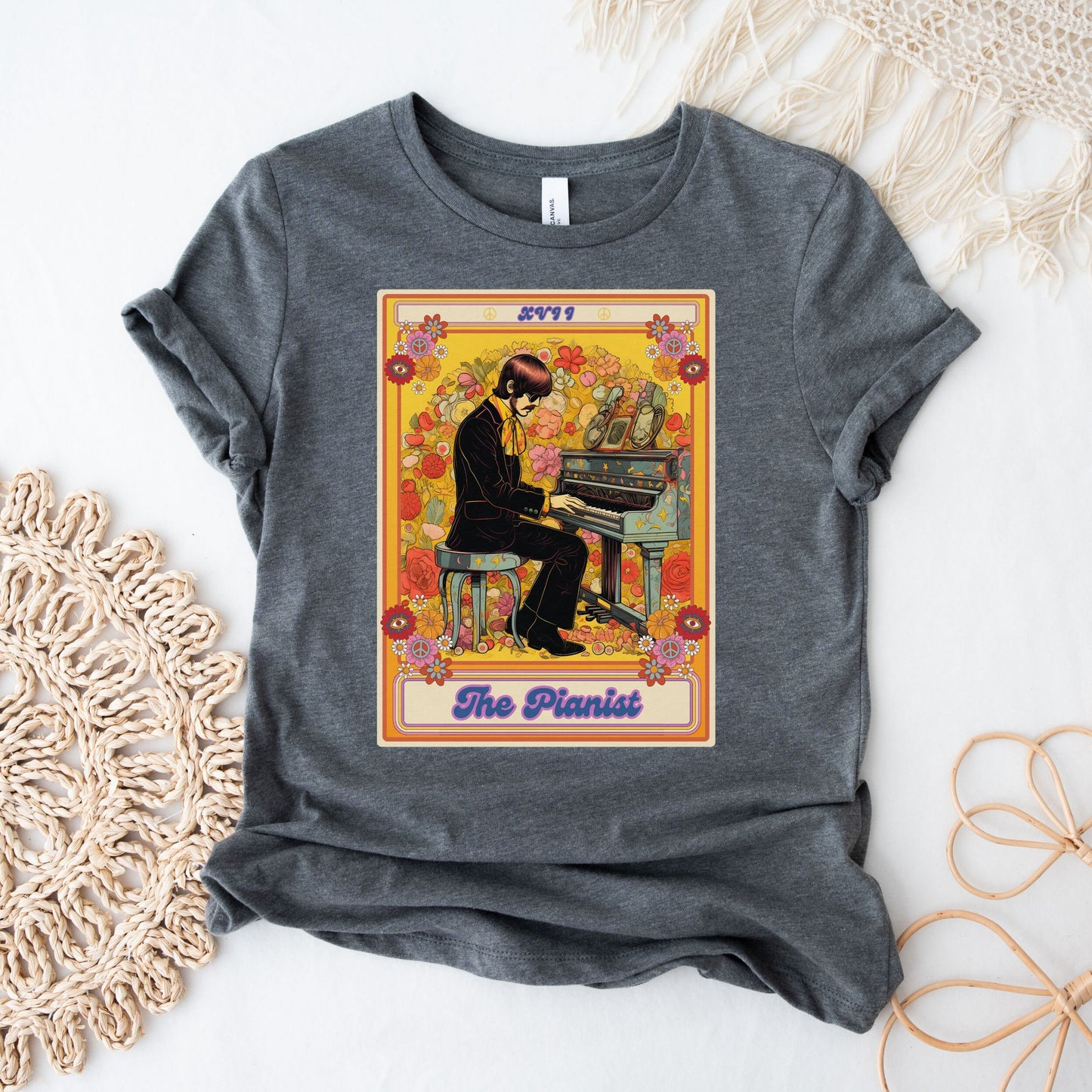 The Pianist Tarot Card Shirt, Piano Player