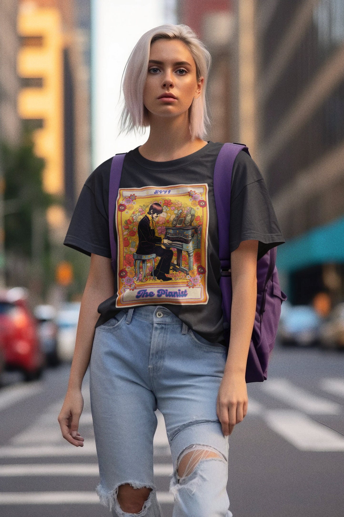 The Pianist Tarot Card Shirt, Piano Player
