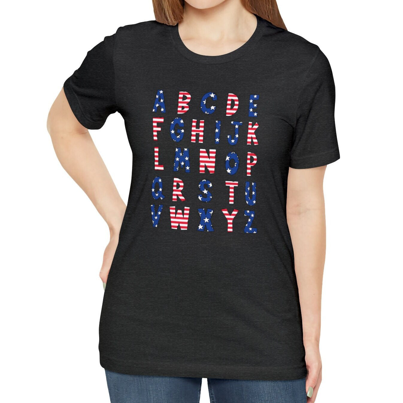 Patriotic Alphabet Shirt, USA