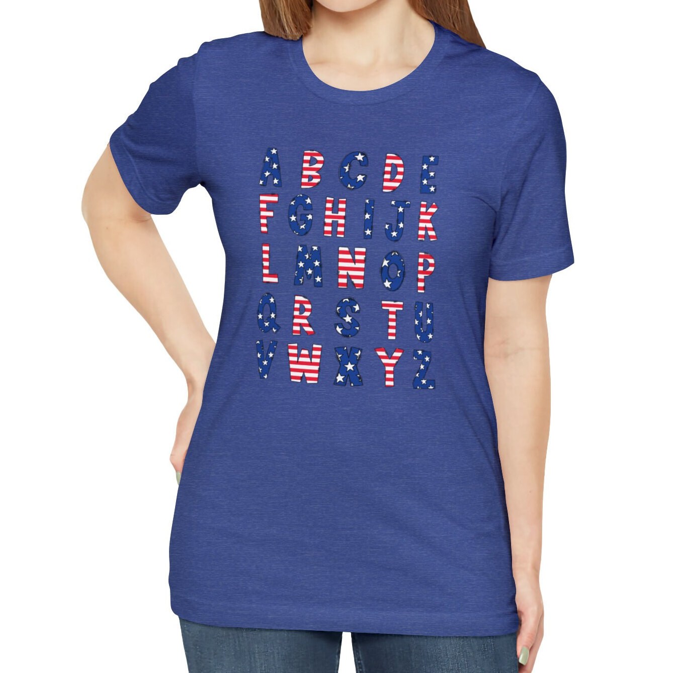 Patriotic Alphabet Shirt, USA