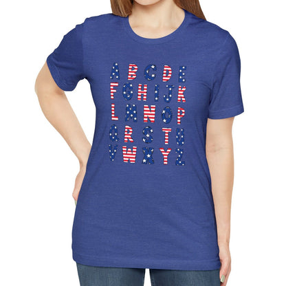 Patriotic Alphabet Shirt, USA