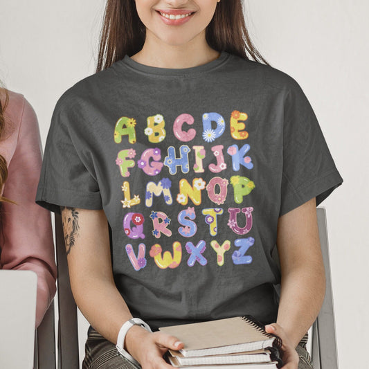 Flower Alphabet Shirt