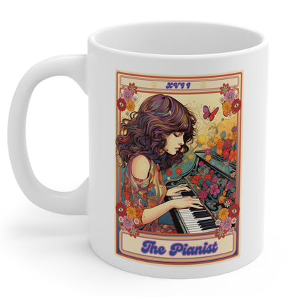 The Pianist Tarot Card Mug Piano Player Gifts