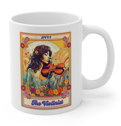 Violinist Tarot Card Mug Violin Player