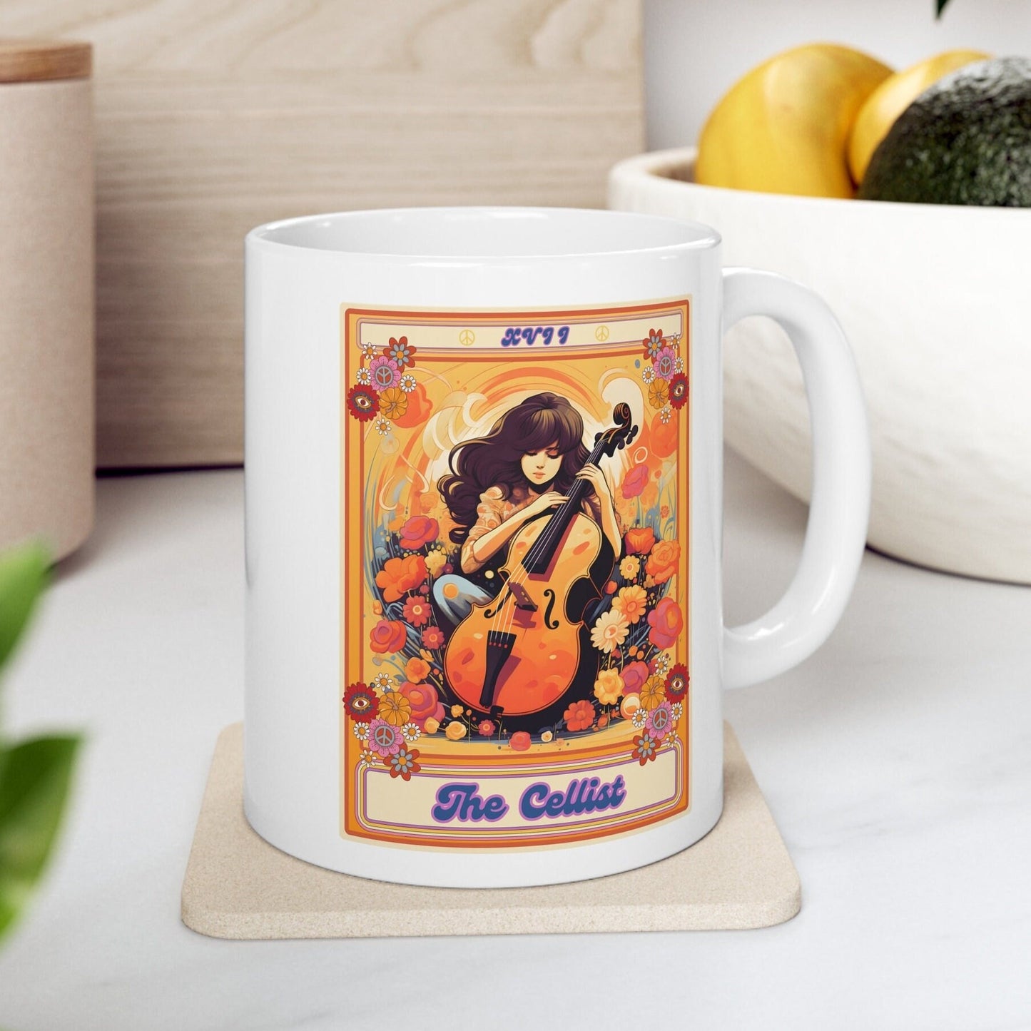 The Cellist Tarot Card Mug