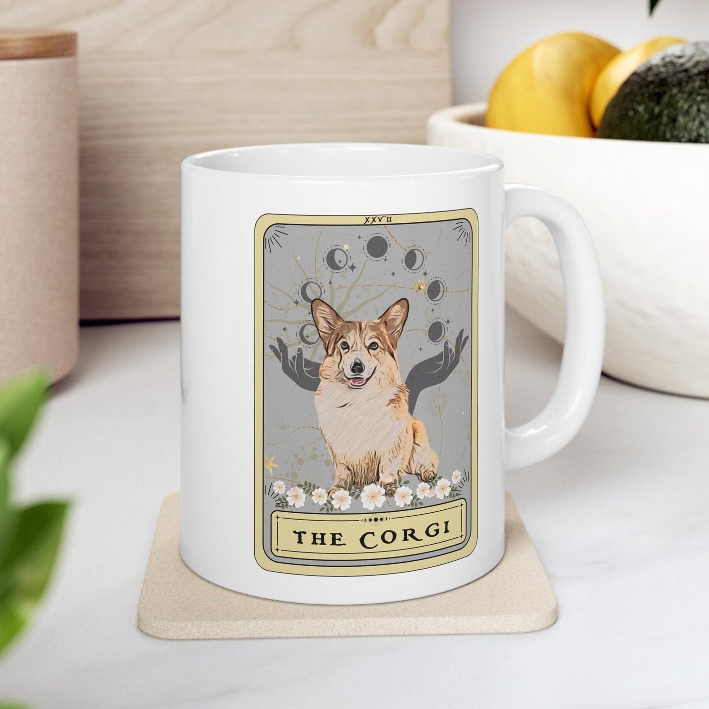 The Corgi Tarot Card Mug