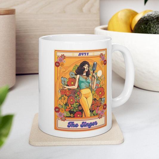 The Singer Tarot Card Mug, Karaoke Lover