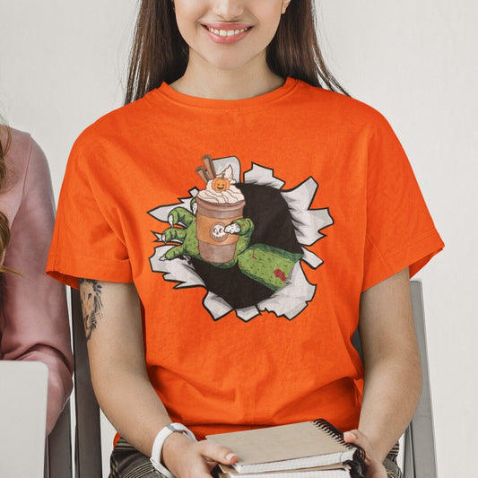 Pumpkin Coffee Halloween Shirt