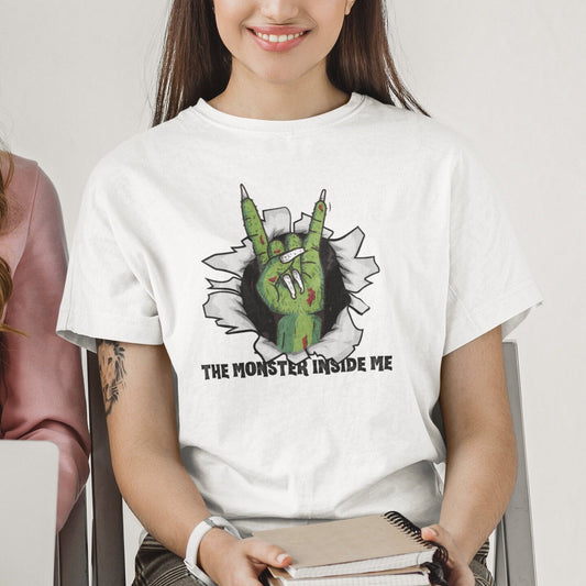 The Monster Inside Me Rocks Halloween Shirt