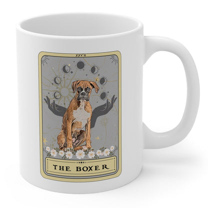 Boxer Dog Tarot Card Mug