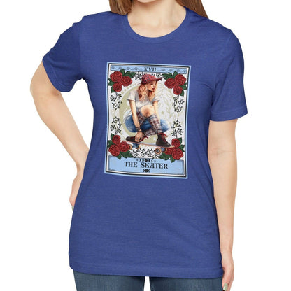 The Skater Tarot Card Shirt, Skateboarding Girl