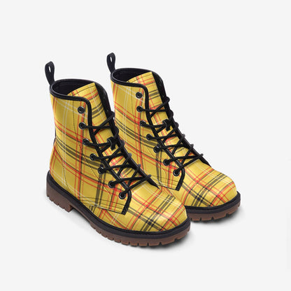 Scottish Boots Tartan Yellow Plaid