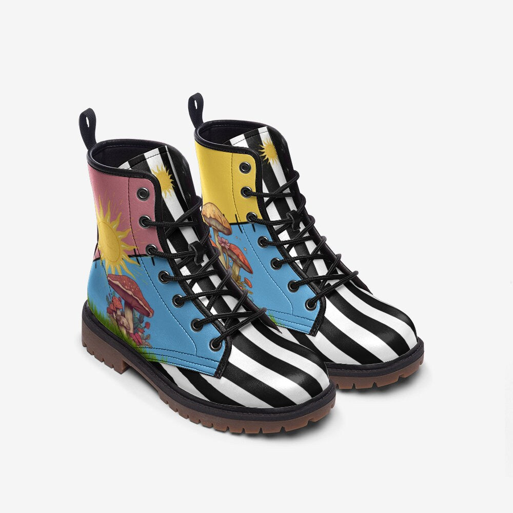 Colorful Mushroom Boots