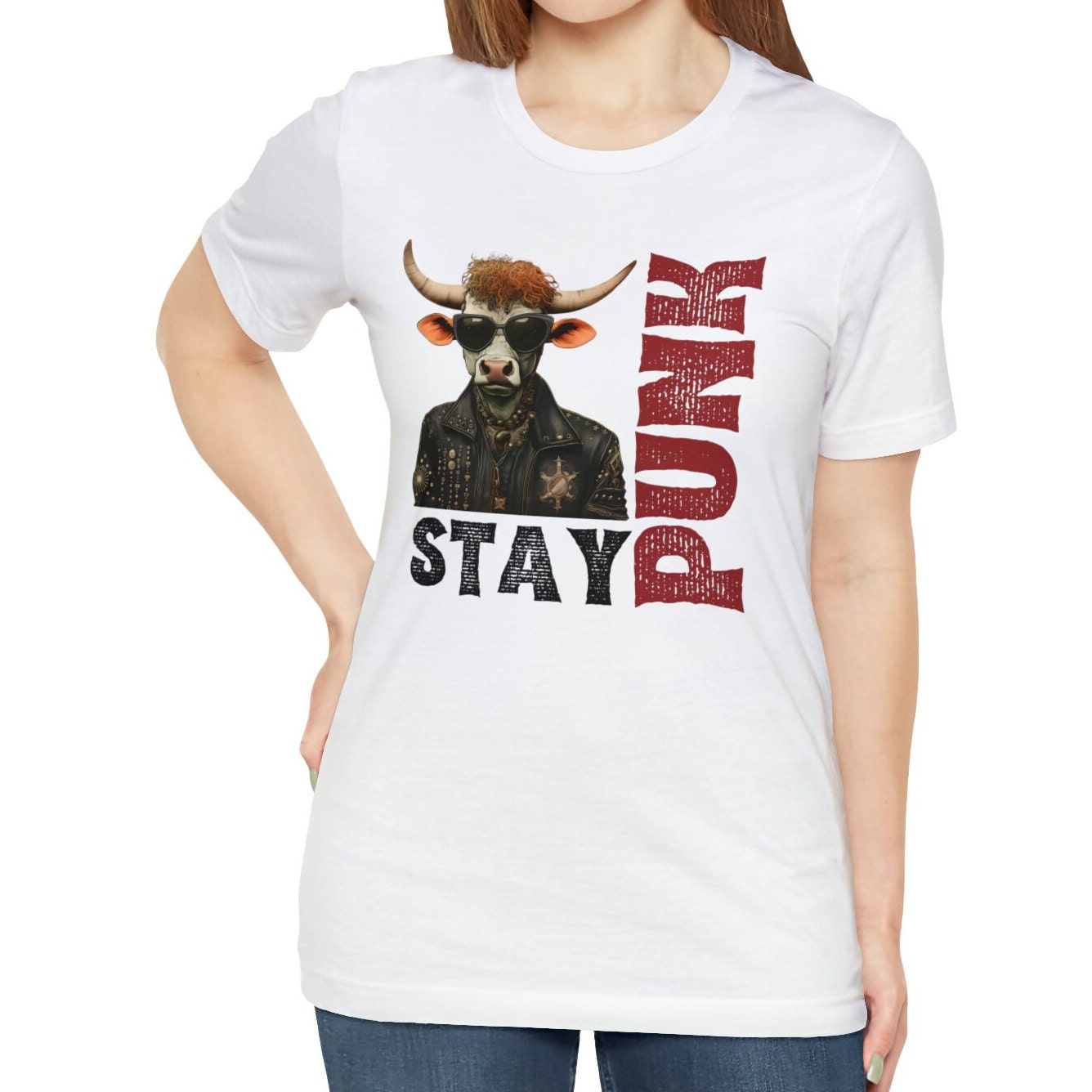 Stay Punk Cow Shirt Punk Rock